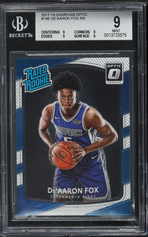 2017 Select Signatures Silver De'Aaron Fox ROOKIE AUTO /199 #RS