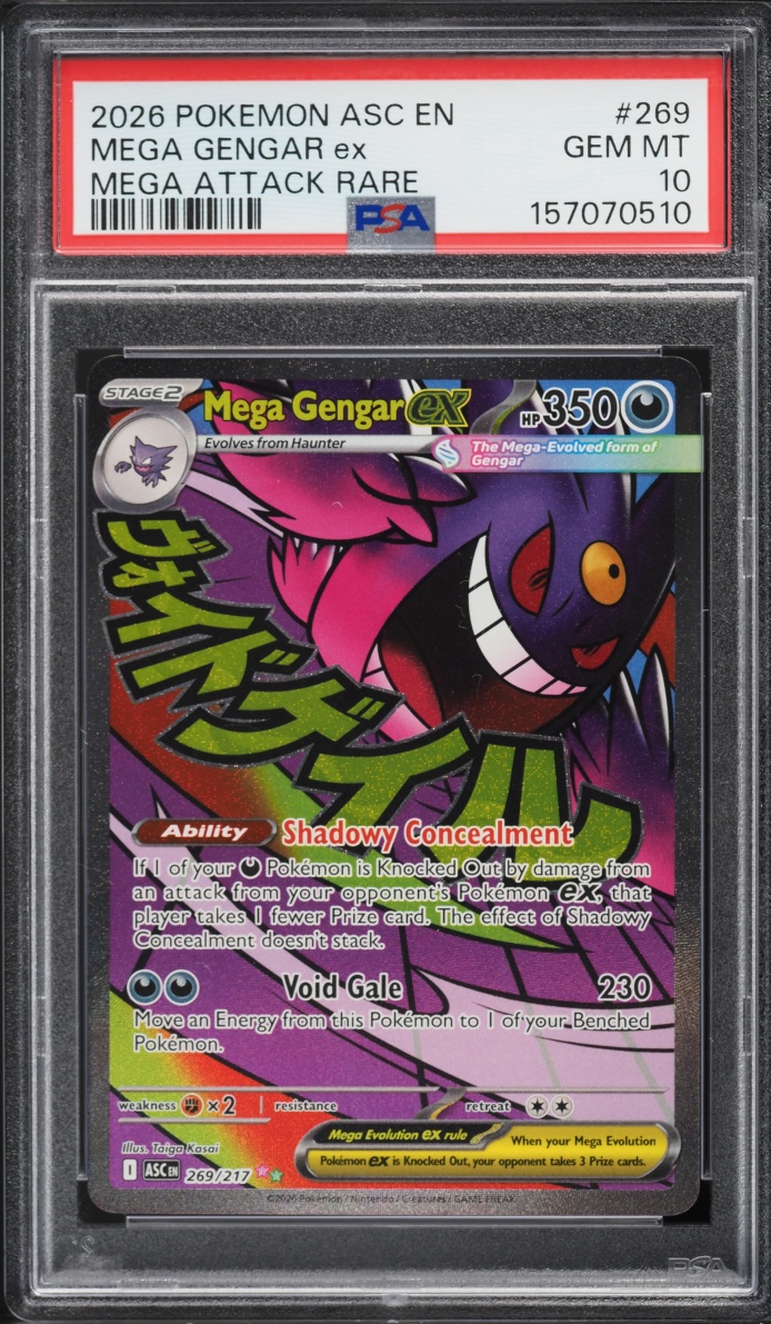 2026 Pokemon Mega Evolution Ascended Heroes MA Mega Gengar ex #269 PSA 10 GEM MINT