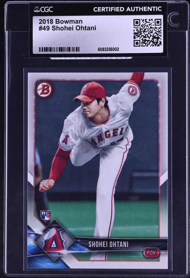 2018 Bowman High Tek Red Orbit Diffractor Shohei Ohtani
