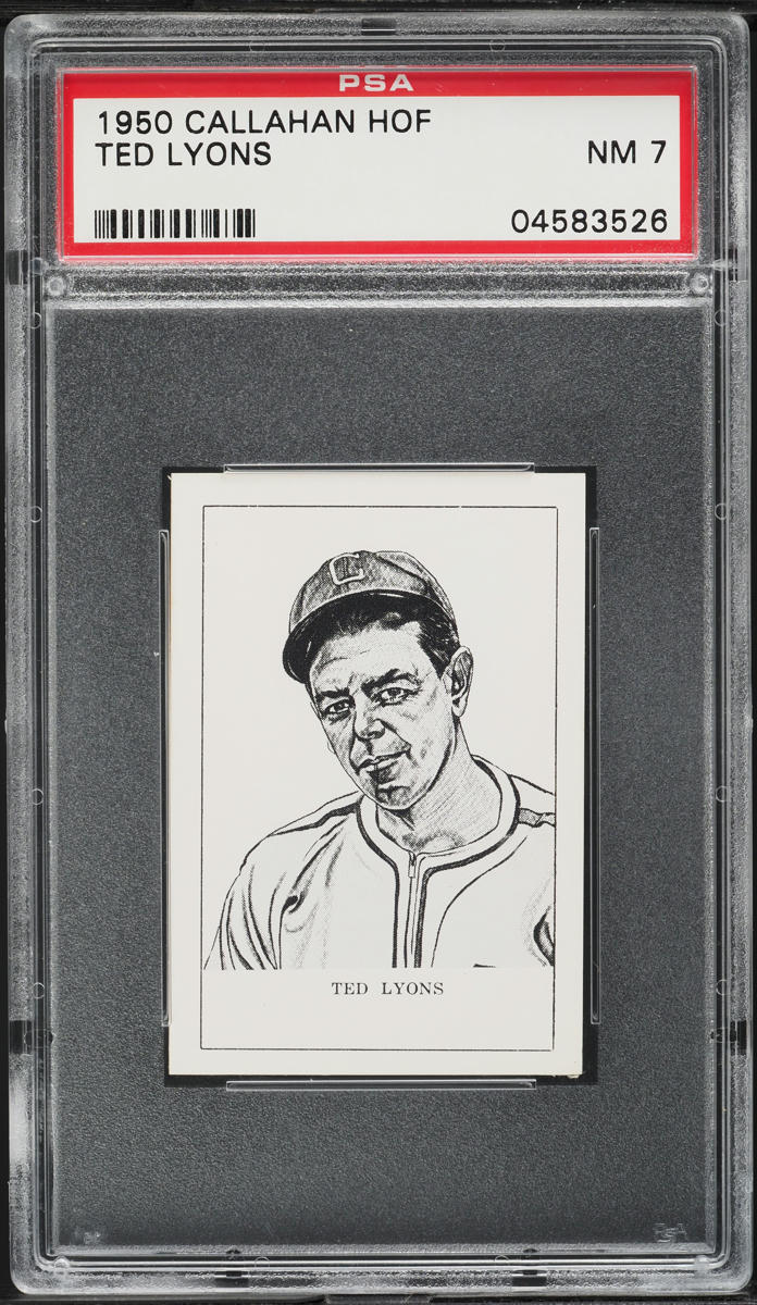 1950 Callahan Hall Of Fame Ted Lyons PSA 7 NRMT