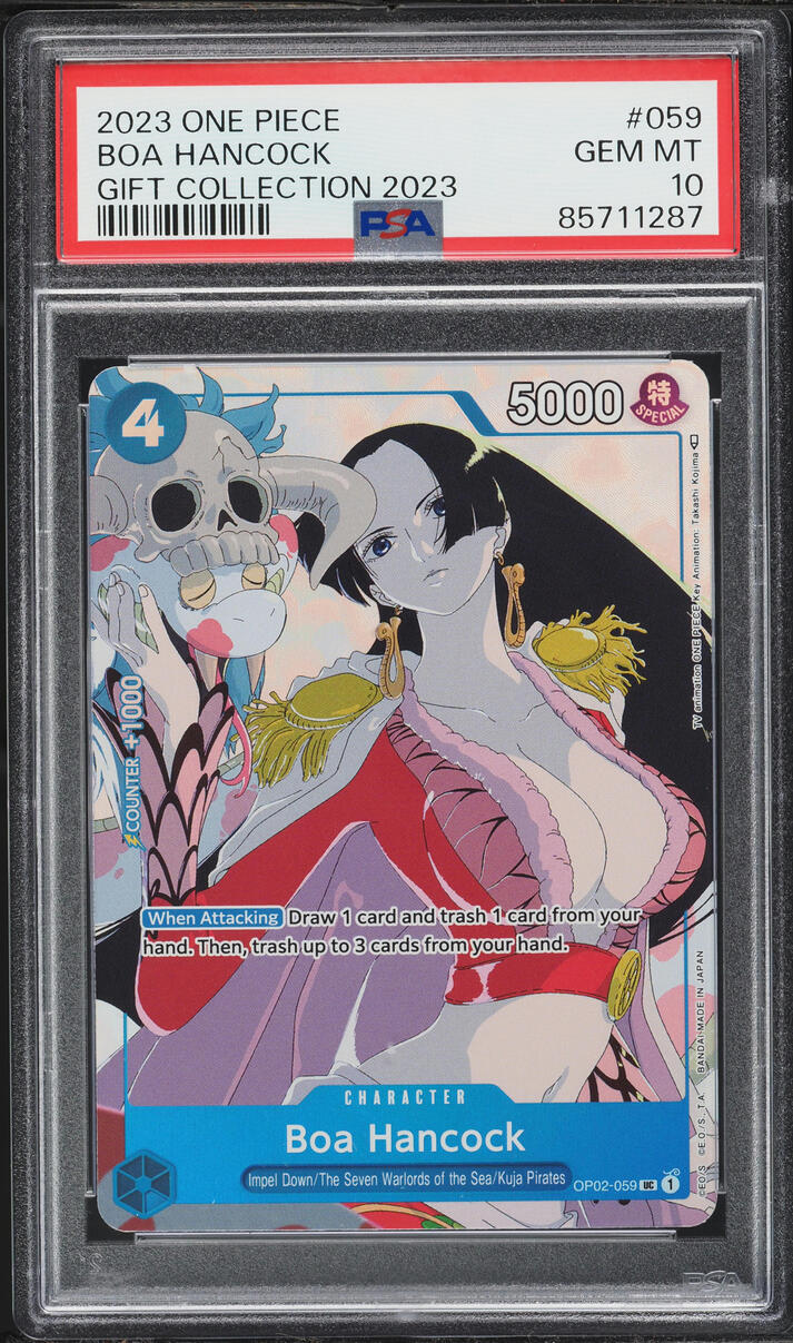 2023 One Piece Gift Collection Boa Hancock #OP02-059 PSA 10 GEM MINT on ...
