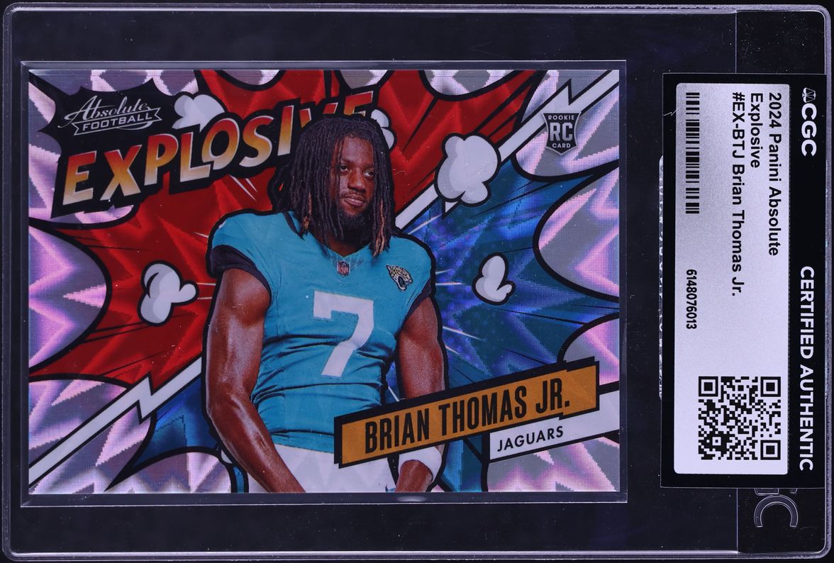 2024 Absolute Explosive Brian Thomas Jr. ROOKIE #EX-BTJ CGC AUTH