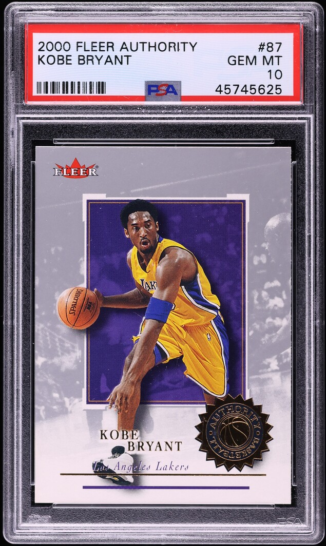2000 Fleer Authority Kobe Bryant #87 PSA 10 GEM MINT
