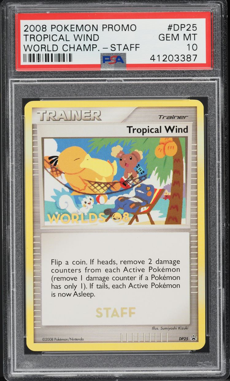 2008 Pokemon Diamond & Pearl World Promo World Staff Tropical Wind PSA 10 GEM
