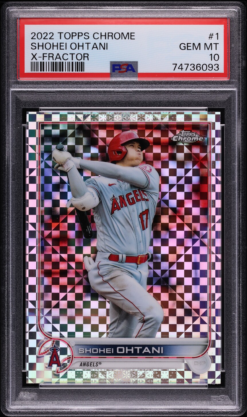 大谷翔平 PSA10 2022 Topps Chrome Sepia #1 2022 Topps Chrome Xfractor Shohei Ohtani #1 PSA 10 GEM MINT