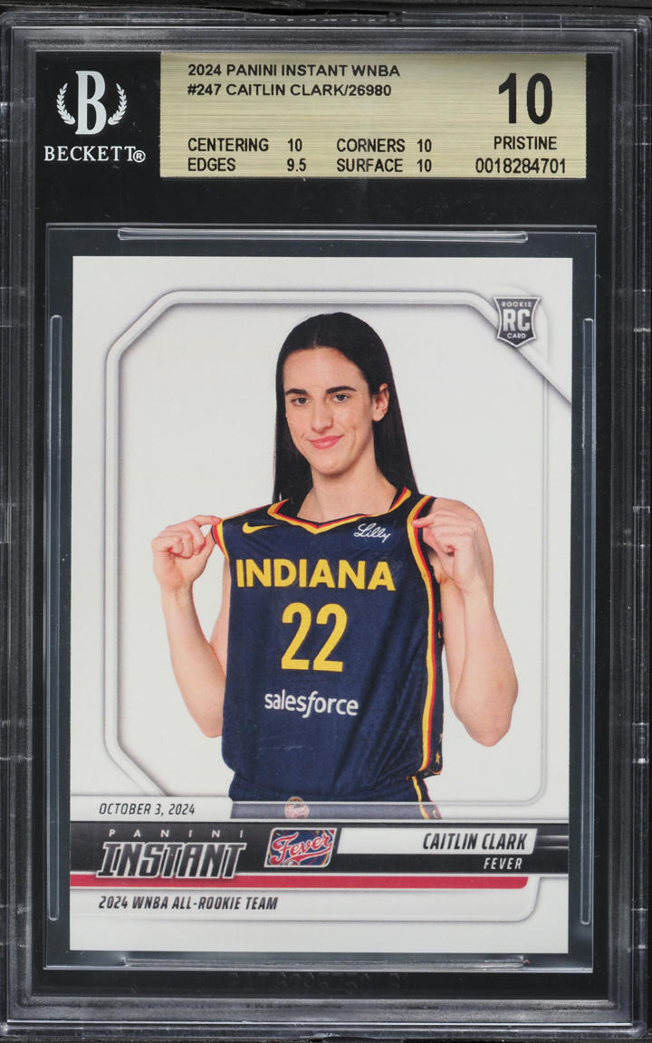 2024 #247 Caitlin Clark BGS 10 Panini Instant WNBA ROOKIE /26980
