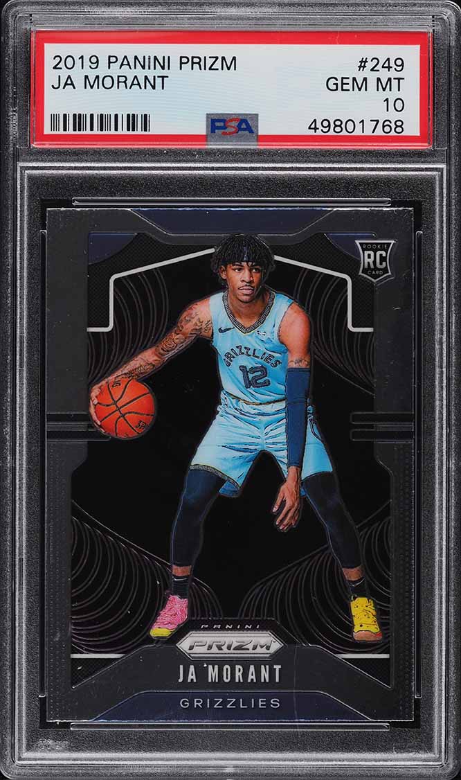 2019 Panini Prizm Ja Morant ROOKIE #249 PSA 10 GEM MINT on