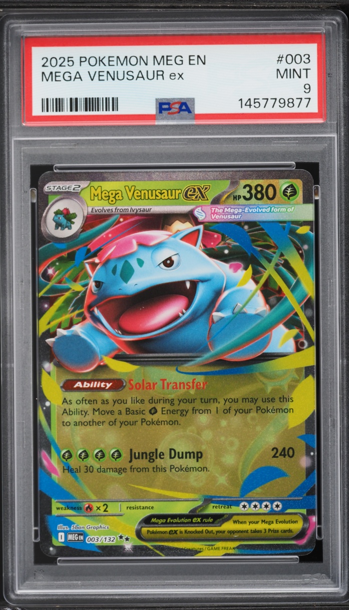 2025 Pokemon Mega Evolution Mega Venusaur EX #3 PSA 9 MINT