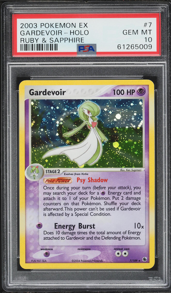 2003 Pokemon EX Ruby & Sapphire Holo Gardevoir #7 PSA 10 GEM MINT