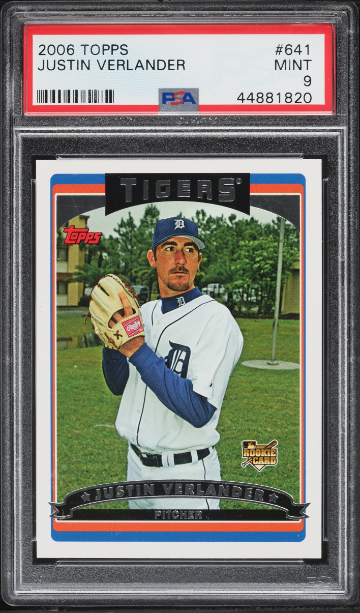 2006 Topps Justin Verlander ROOKIE #641 PSA 9 MINT