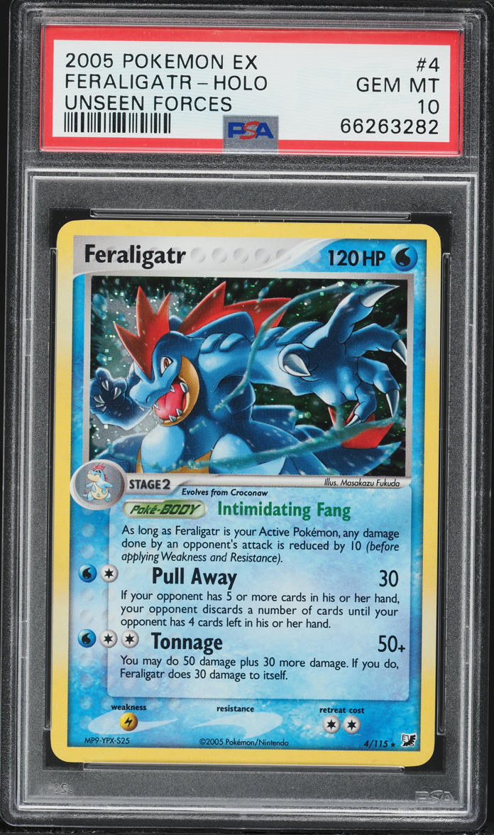 2005 Pokemon EX Unseen Forces Holo Feraligatr #4 PSA 10 GEM MINT
