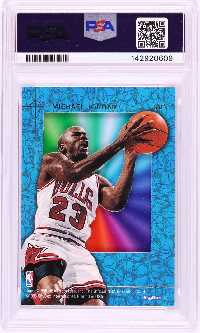 1995 Hoops Skyview Michael Jordan #SV1 PSA 8 NM-MT