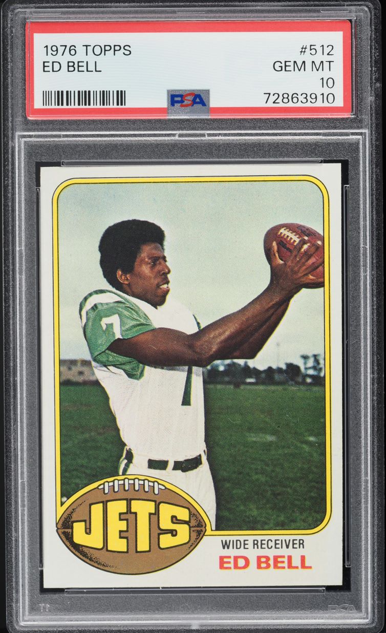 1976 Topps Football Ed Bell #512 PSA 10 GEM MINT