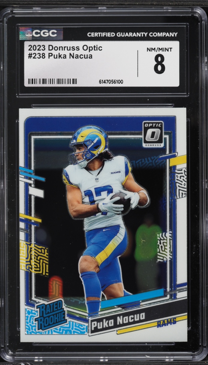 2023 Donruss Optic Puka Nacua ROOKIE #238 CGC 8 NM-MT