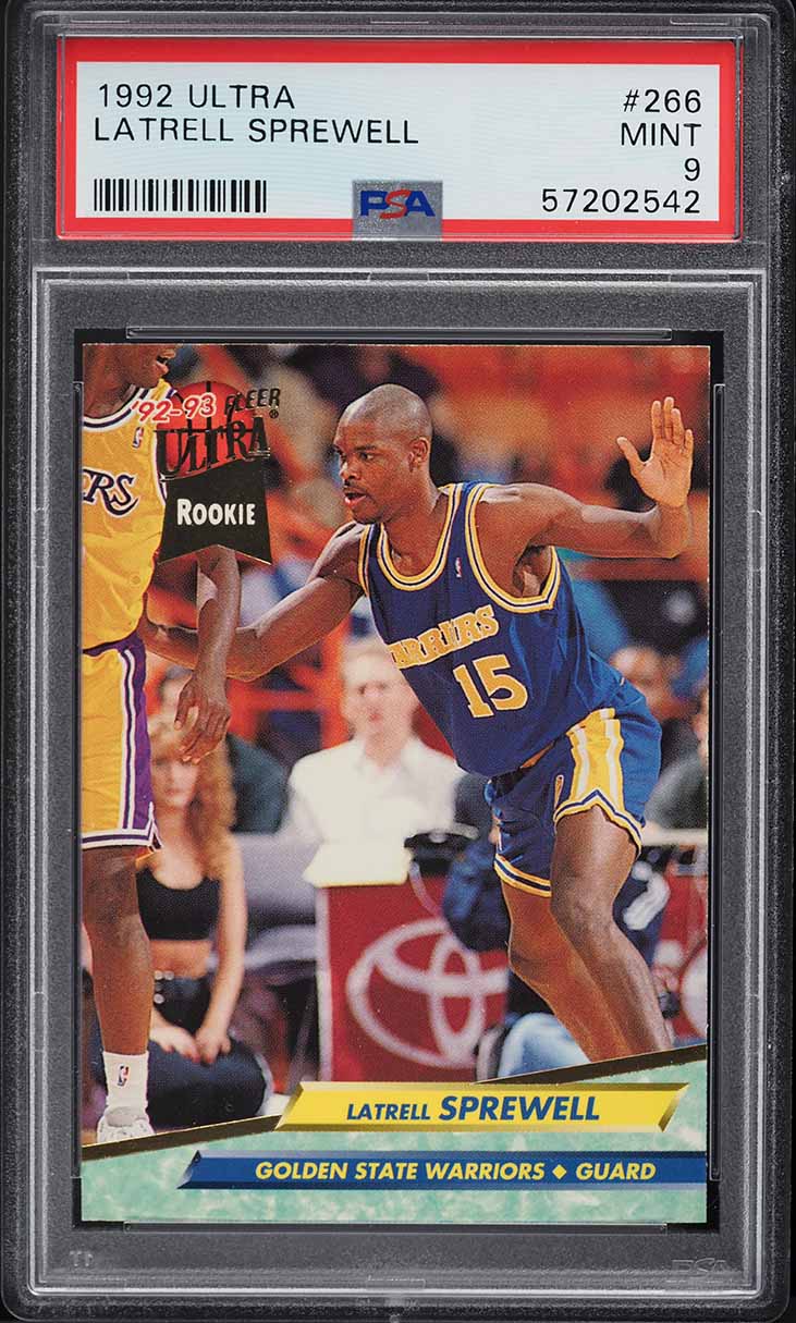 1992 Ultra Basketball Latrell Sprewell ROOKIE #266 PSA 9 MINT