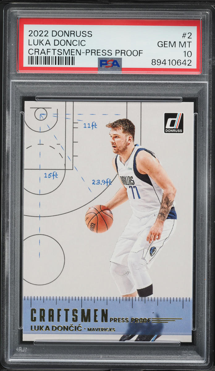2022 Donruss Craftsmen Press Proof Luka Doncic #2 PSA 10 GEM MINT