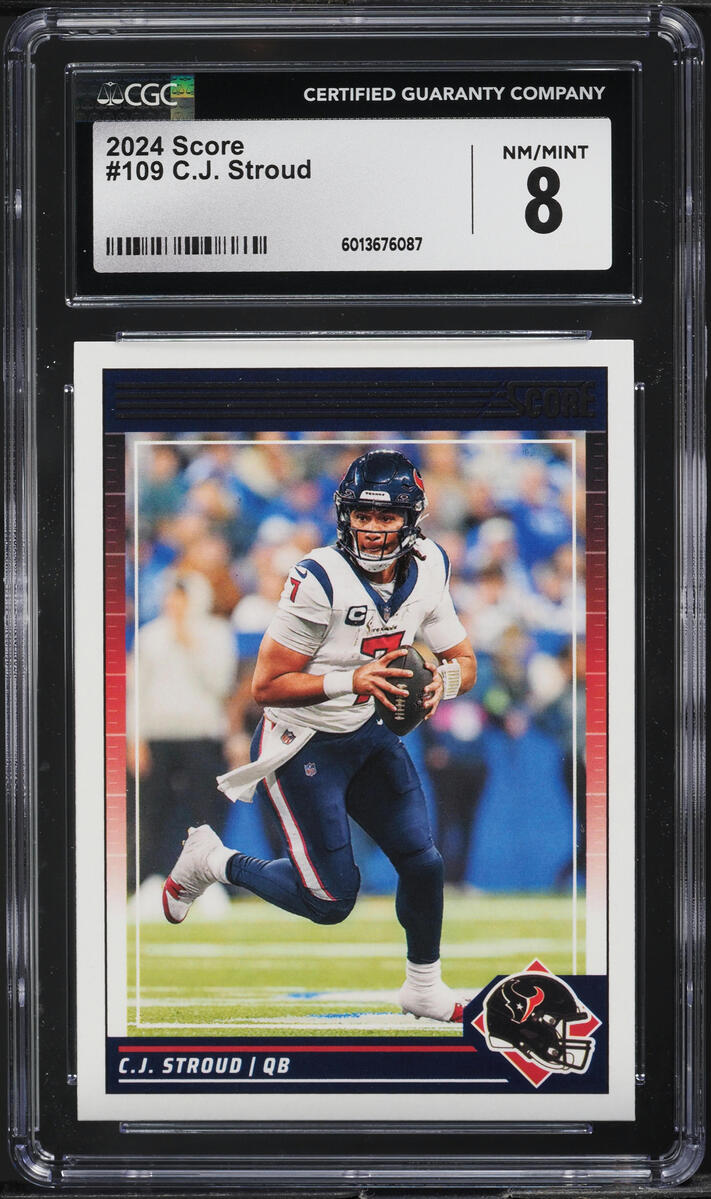 2024 Score Football C.J. Stroud #109 CGC 8 NM-MT