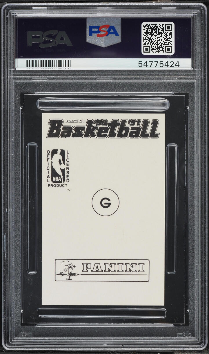 1990 Panini Sticker Michael Jordan #G PSA 10 GEM MINT