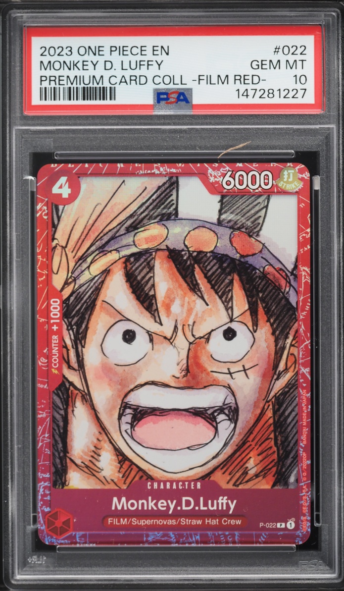 2023 One Piece Premium Collection Film Red Monkey D. Luffy #P-022 PSA 10 GEM MINT