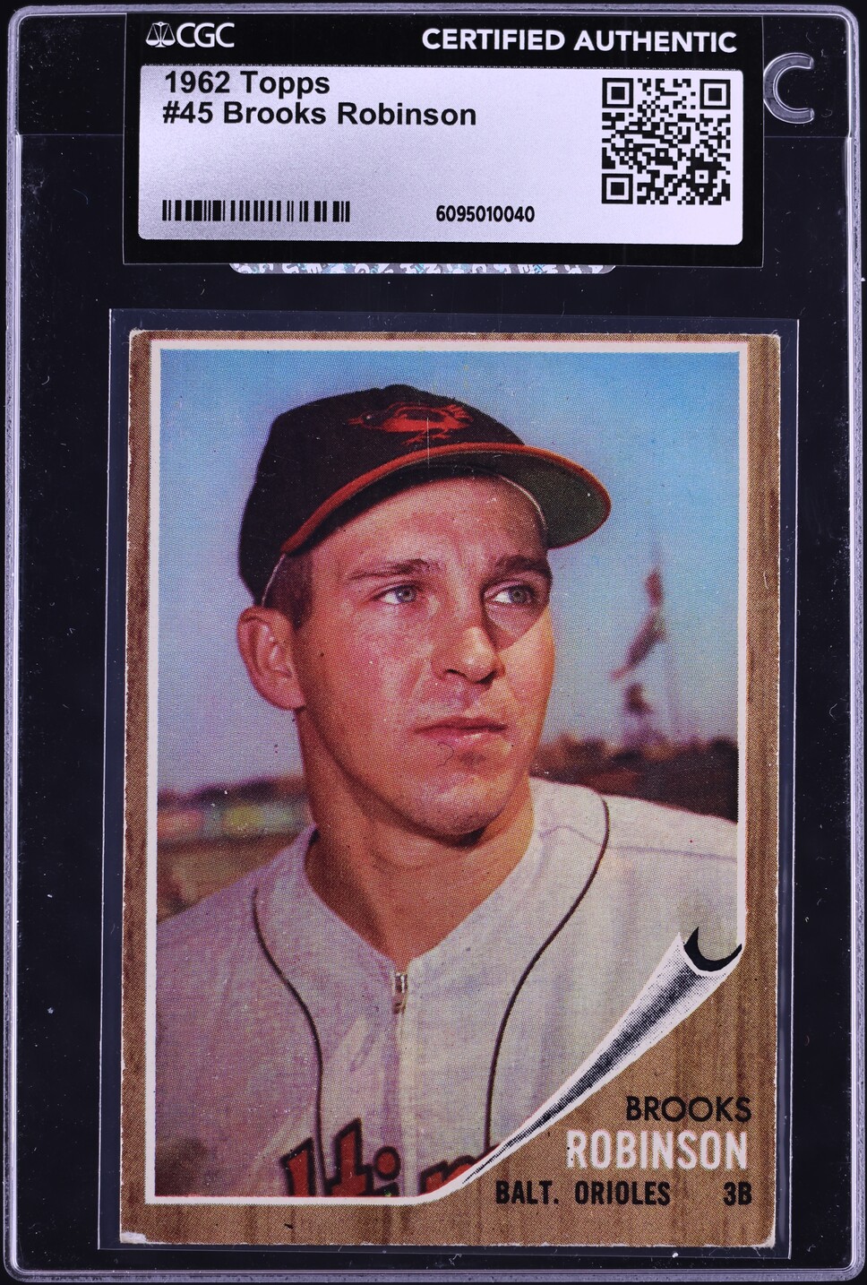 1962 Topps Brooks Robinson #45 CGC AUTH