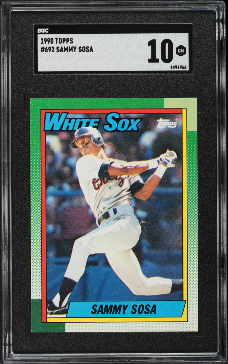 1990 Topps Sammy Sosa ROOKIE #692 SGC 10 GEM MINT