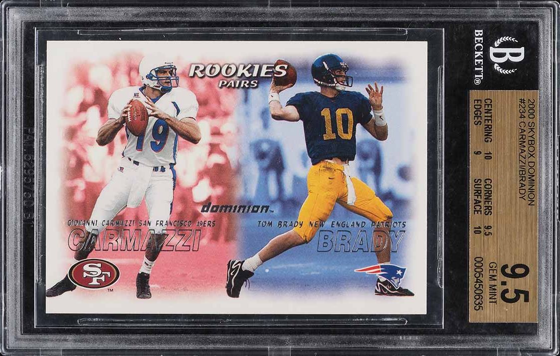 2000 Skybox Dominion Tom Brady ROOKIE #234 PSA 9 MINT on Fanatics