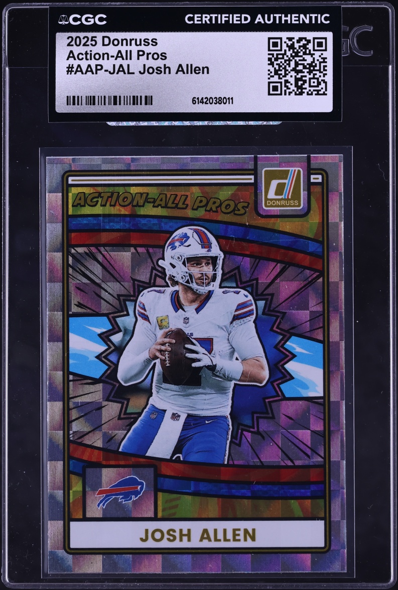 2025 Donruss Action All Pros Josh Allen #AAP-JAL CGC AUTH