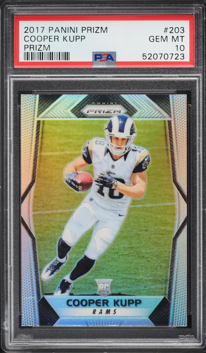 2017 Panini Prizm Silver Cooper Kupp ROOKIE #203 PSA 10 GEM MINT