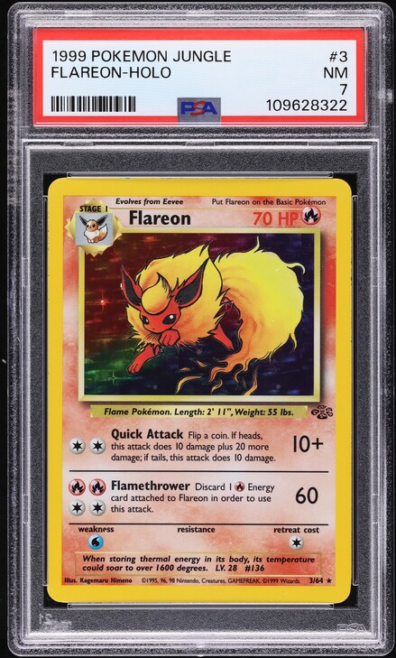 世界101枚 PSA10 やさしいブースター 旧裏 flareon 136 35 世界101枚