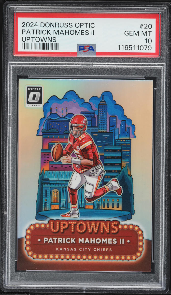 2024 Donruss Optic Uptowns Patrick Mahomes II #20 PSA 10 GEM MINT