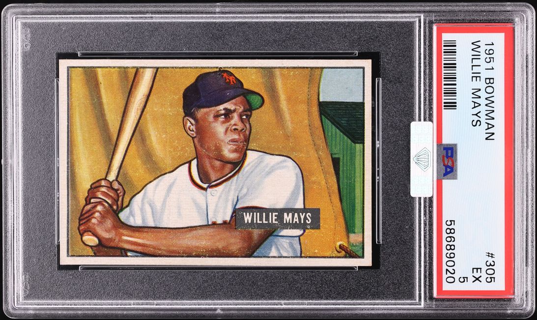 1951 Bowman Willie Mays ROOKIE #305 MBA PSA 5 EX