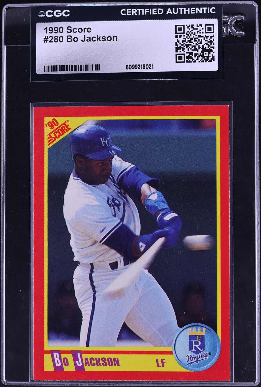 1990 Score Bo Jackson #280 CGC AUTH