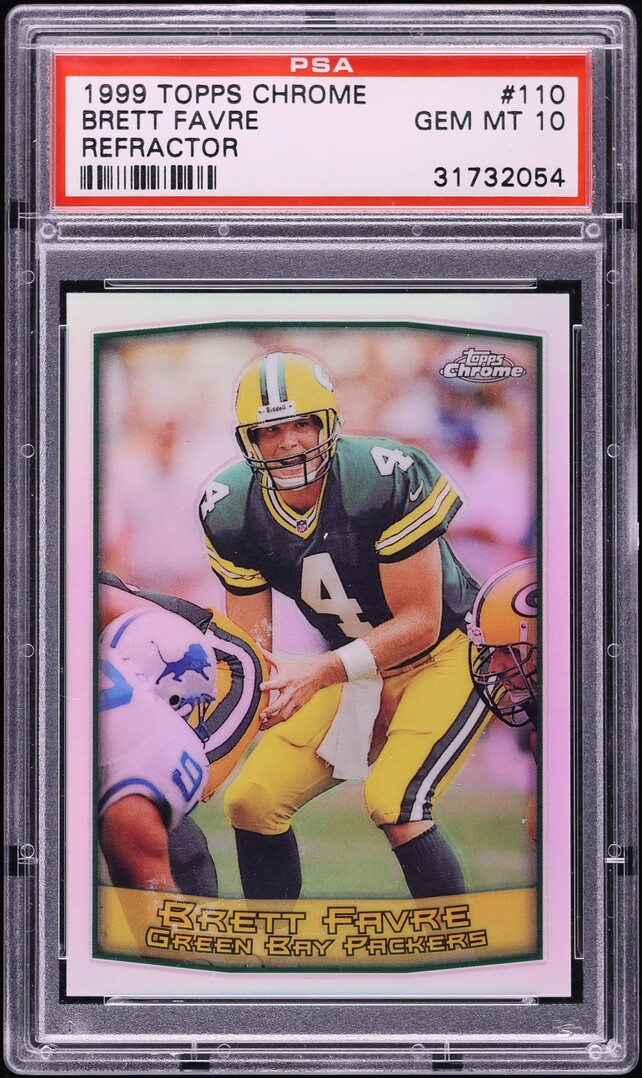1999 Topps Chrome Refractor Brett Favre #110 PSA 10 GEM MINT