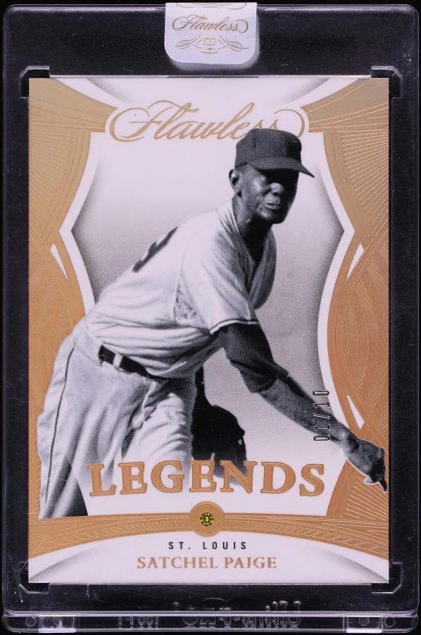 2025 Panini Flawless Legends Gold Gems Satchel Paige 1/10 #77