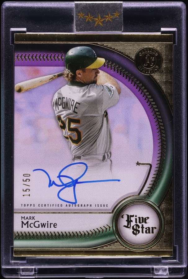 2025 Topps Five Star Purple Mark McGwire AUTO /50 #FSA-MM