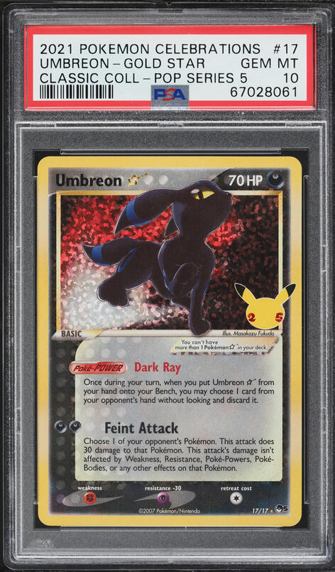 2021 Pokemon Thai Promo Card Pack 25th Anniversary Umbreon Gold