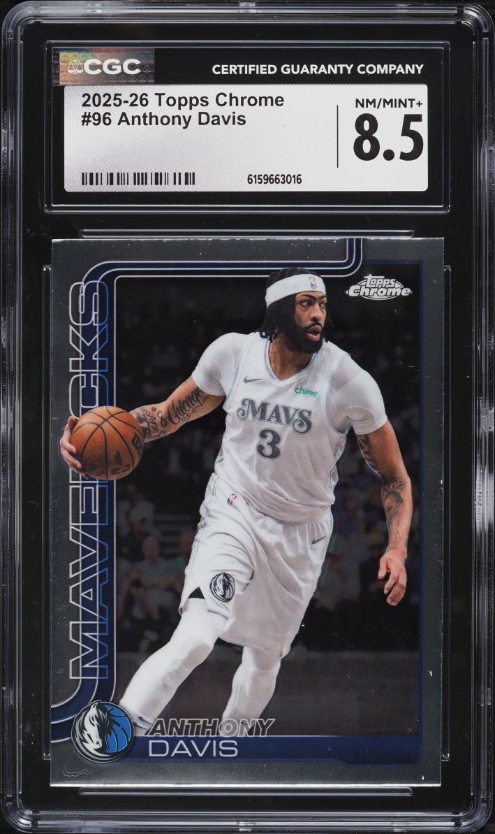 2025 Topps Chrome Anthony Davis #96 CGC 8.5 NM-MT+