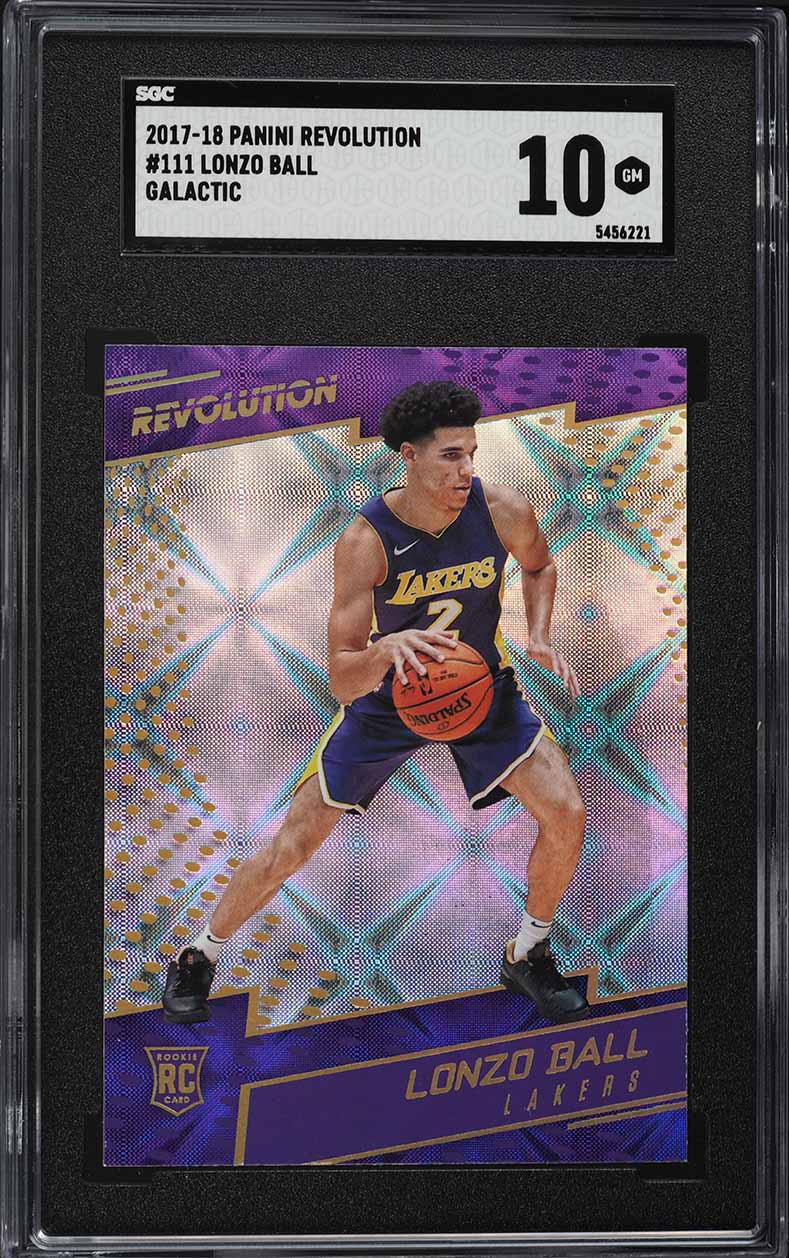 2017 Panini Prizm Purple Lonzo Ball ROOKIE /75 #289 PSA 10 GEM