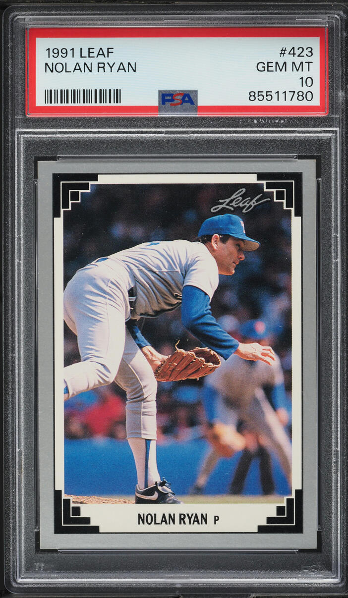 1991 Leaf Nolan Ryan #423 PSA 10 GEM MINT