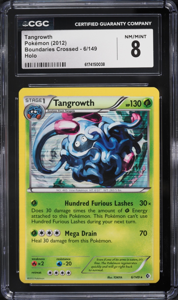 2012 Pokemon Black & White Boundaries Crossed Holo Tangrowth #6 CGC 8 NM-MT