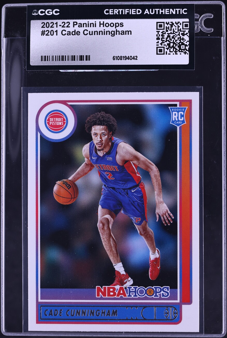 2021 Hoops Purple Cade Cunningham ROOKIE #201 CGC AUTH