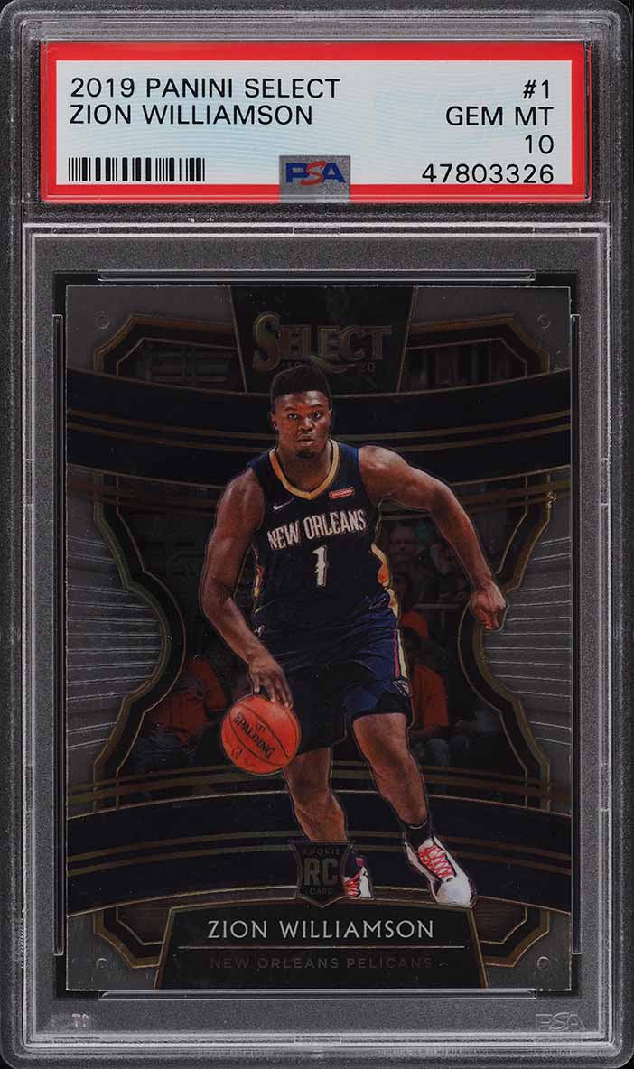 2019 Select Concourse Zion Williamson ROOKIE #1 PSA 10 GEM MINT on