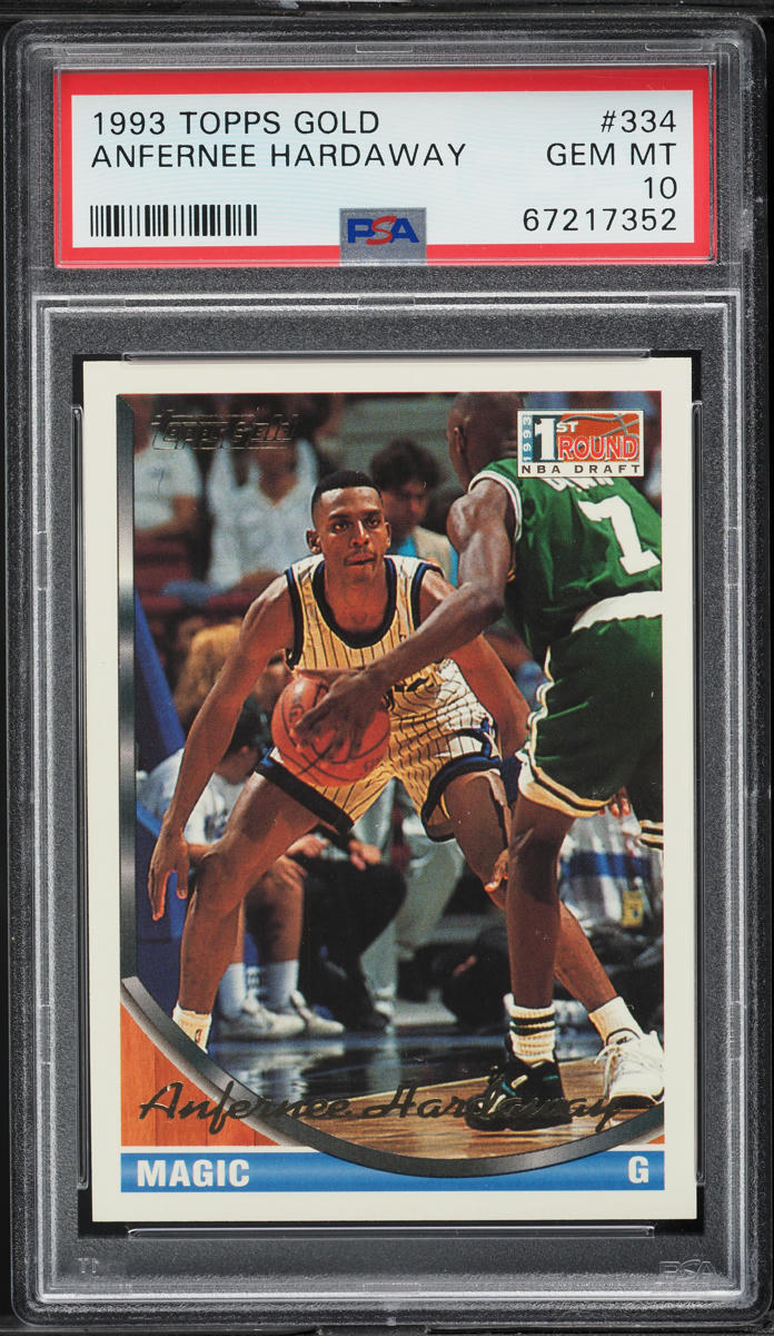 1993 Topps Gold Anfernee Hardaway ROOKIE #334 PSA 10 GEM MINT