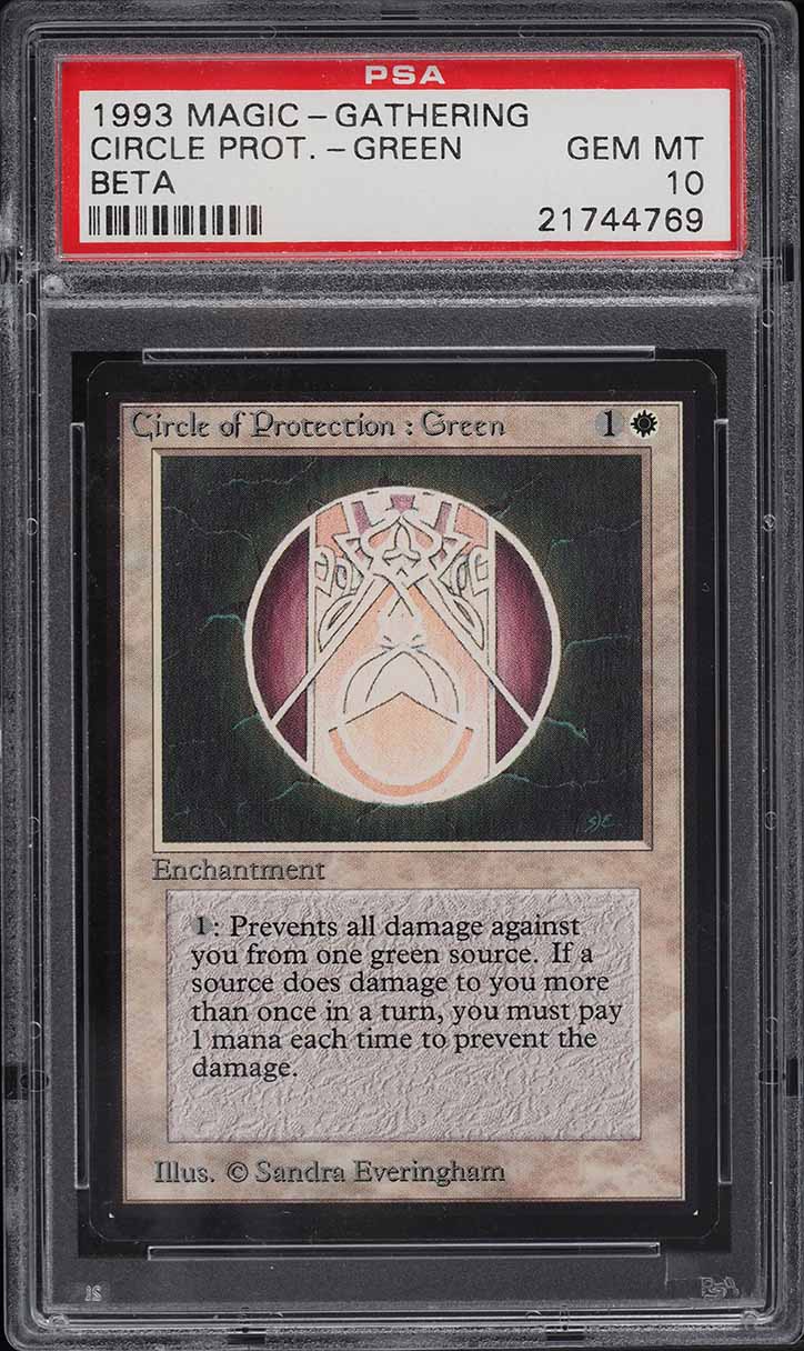 1994 Magic The Gathering MTG Legends Wood Elemental R G PSA 9 MINT