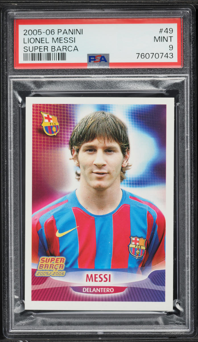 2005 Panini Super Barca Lionel Messi #49 PSA 9 MINT