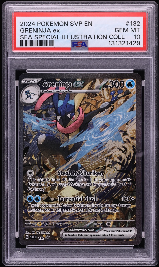 2024 Pokemon SV Promo Special Illustration Collection Alt Art Greninja ex #132 PSA 10 GEM MINT
