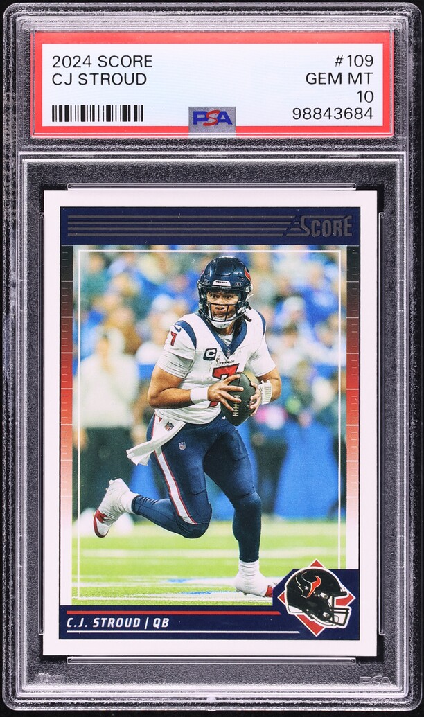 2024 Score Football CJ Stroud #109 PSA 10 GEM MINT