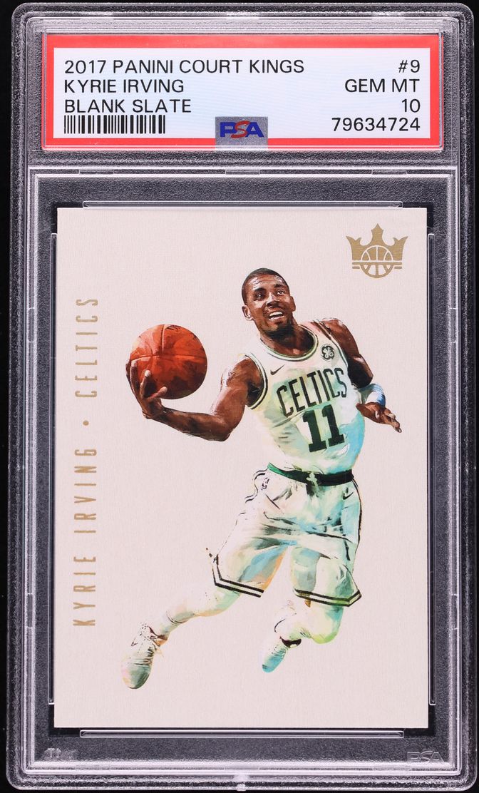2017 Panini Court Kings Blank Slate Kyrie Irving #9 PSA 10 GEM MINT - Photo 1