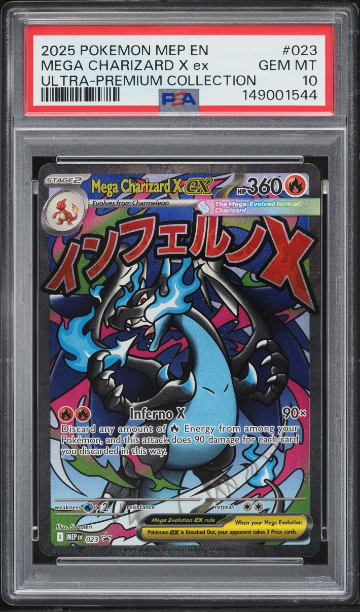 2025 Pokemon Mega Evolution Promo Ultra Premium MA Mega Charizard X EX #23 PSA 10 GEM MINT