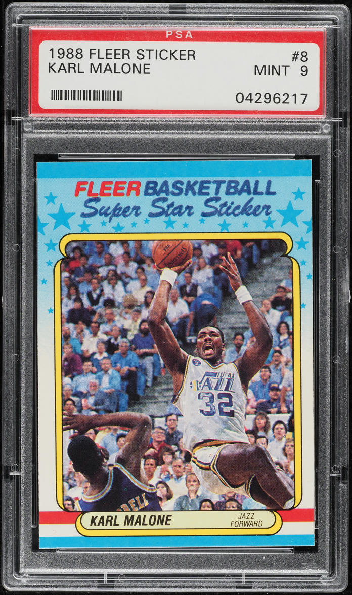1986 Fleer Basketball Karl Malone ROOKIE #68 PSA 10 GEM MINT